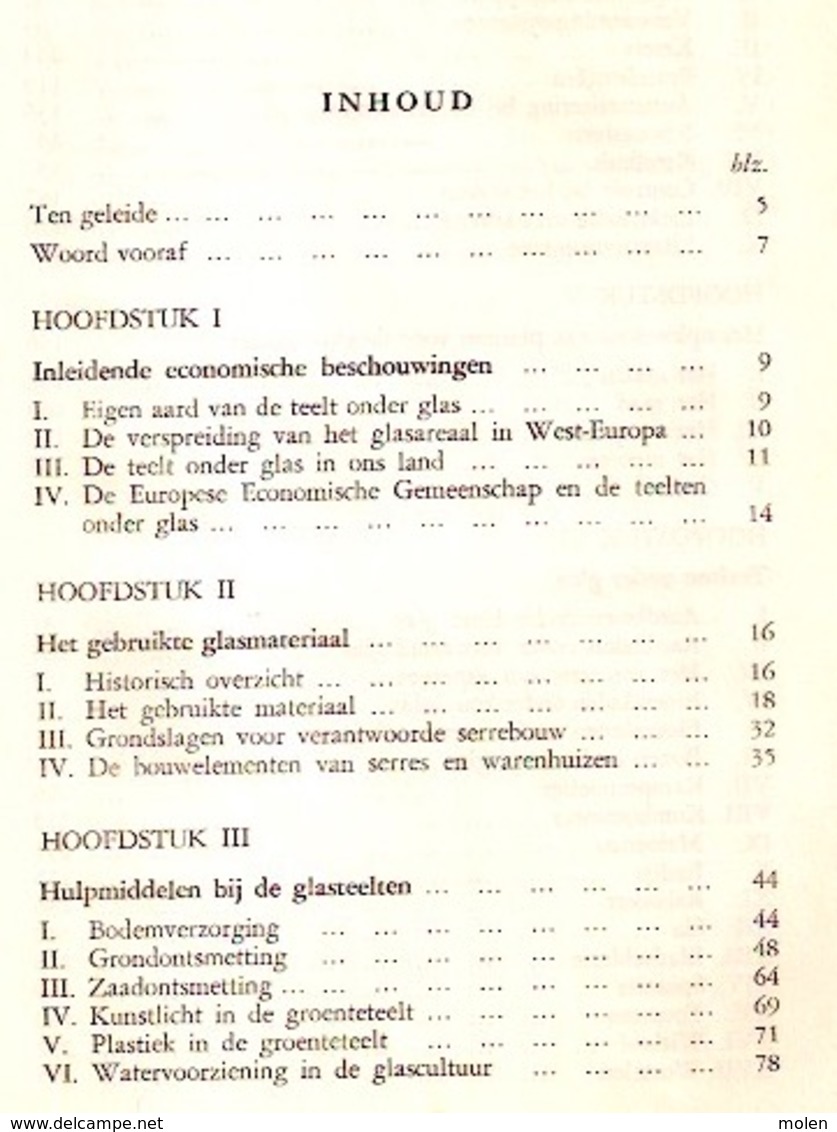 GROENTETEELT ONDER GLAS 307pp ©1962 BOERENBOND Tuinbouw Landbouw Teelt Boer Landbouwer Tuin Tuinder Agricultuur Z773 - Practical