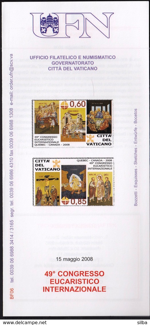 Vatican 2008 / 49th International Eucharistic Congress / Prospectus, Leaflet, Brochure - Briefe U. Dokumente