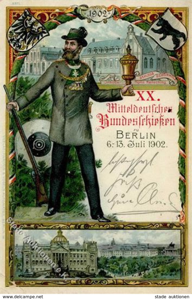 Berlin Mitte (1000) 20. Mitteldeutsches Bundesschießen Juli 1902 II (Stauchung) - Kamerun