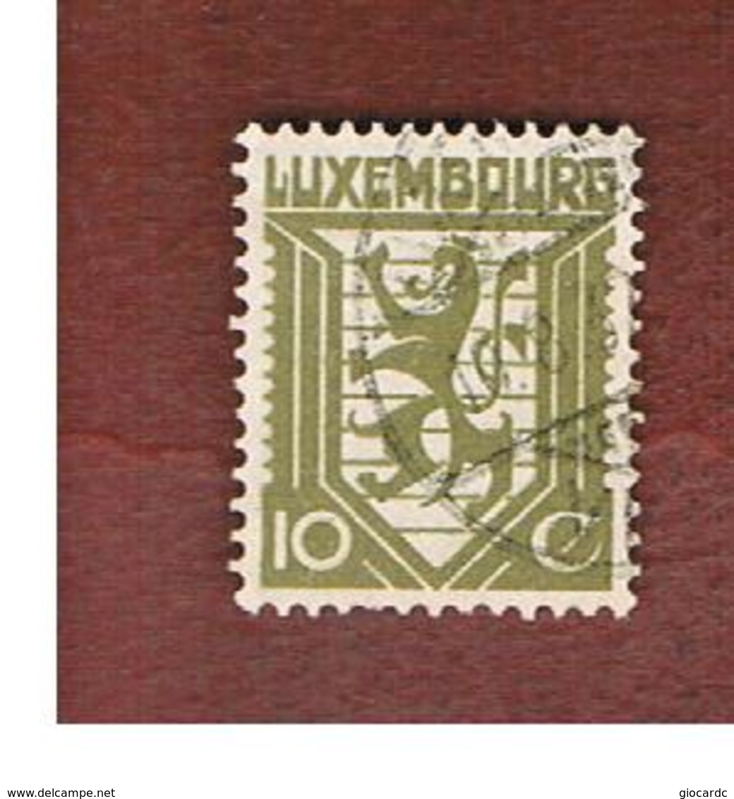 LUSSEMBURGO (LUXEMBOURG)   -   SG  296    -   1930 COAT  OF ARMS  10    -   USED - Autres & Non Classés