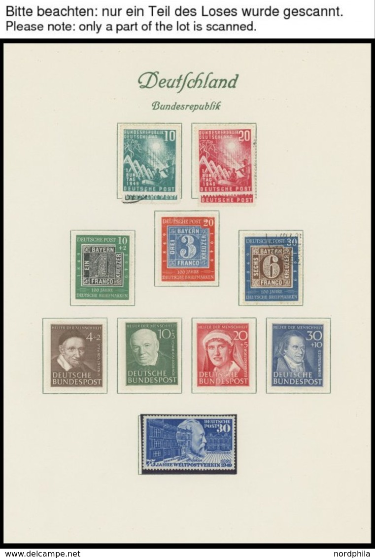 SAMMLUNGEN *,o , überwiegend Ungebrauchte Sammlung Bundesrepublik Von 1949-66 Auf Borek Seiten Mit Vielen Guten Ausgaben - Gebraucht