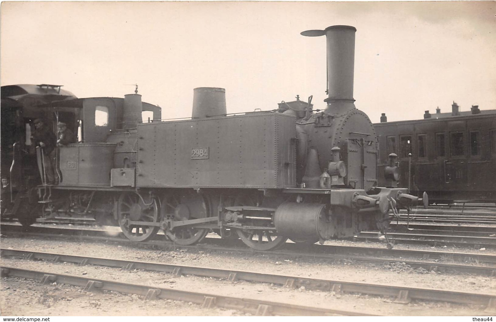 ¤¤  -   Carte-Photo D'une Locomotives   -  Chemins De Fer  -   Machine N° 2984 Du P.O.   -  Train En Gare  -   ¤¤ - Equipment