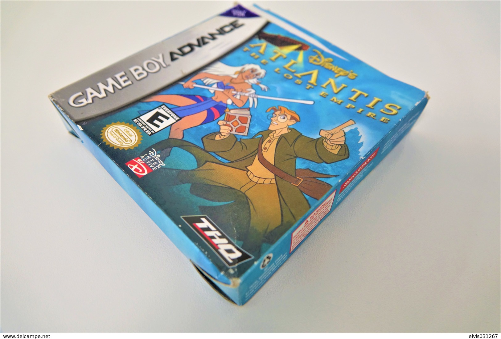 NINTENDO GAMEBOY ADVANCE: DISNEY'S ATLANTIS THE LOST EMPIRE WITH BOX - THQ - 2001 - Game Boy Advance