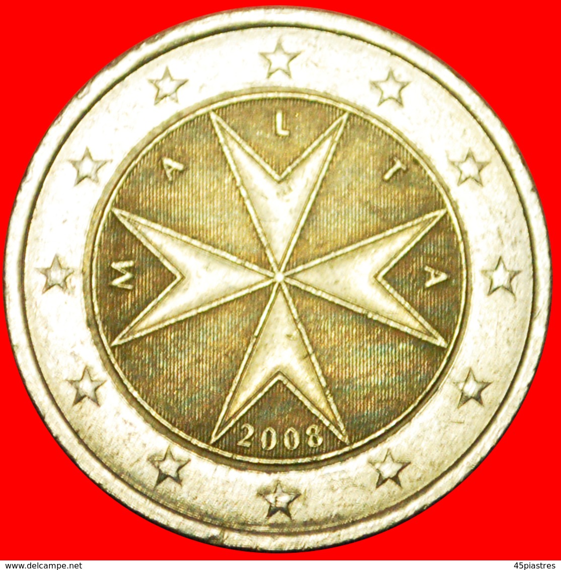 * FRANCE (2008-2022): MALTA  2 EURO 2008F!  LOW START  NO RESERVE! - Malta