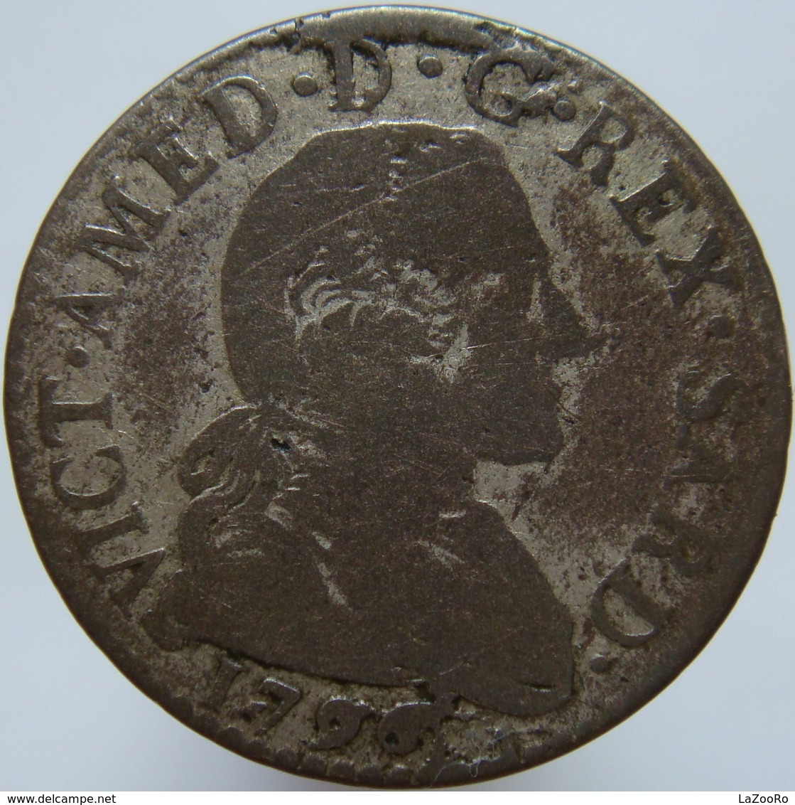 LaZooRo: Italy SADRINIA 20 Soldi 1796 F - Silver - Piemonte-Sardinië- Italiaanse Savoie