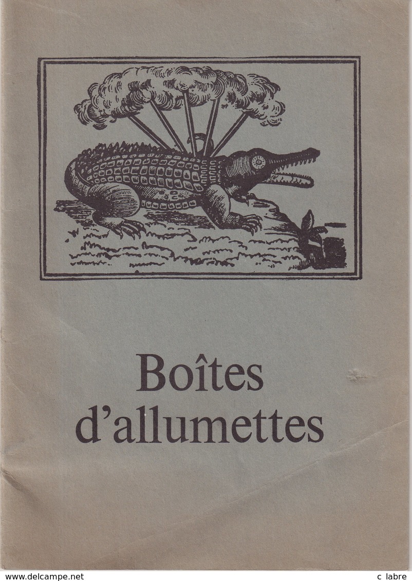 BOITE D'ALUMETTES : 24 PAGES . - Books