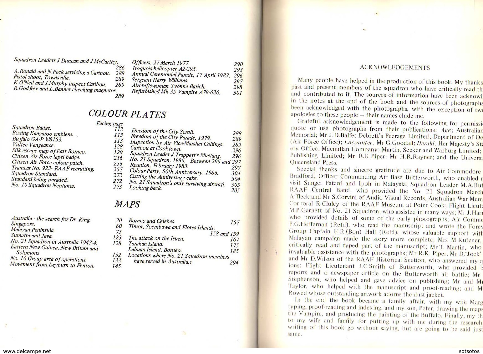 DEMON to VAMPIRE: the STORY of No 21 (City of Melbourne) SQUADRON, Squadron Leader W.H.Brook RAAFAR - 344 pgs – many pho