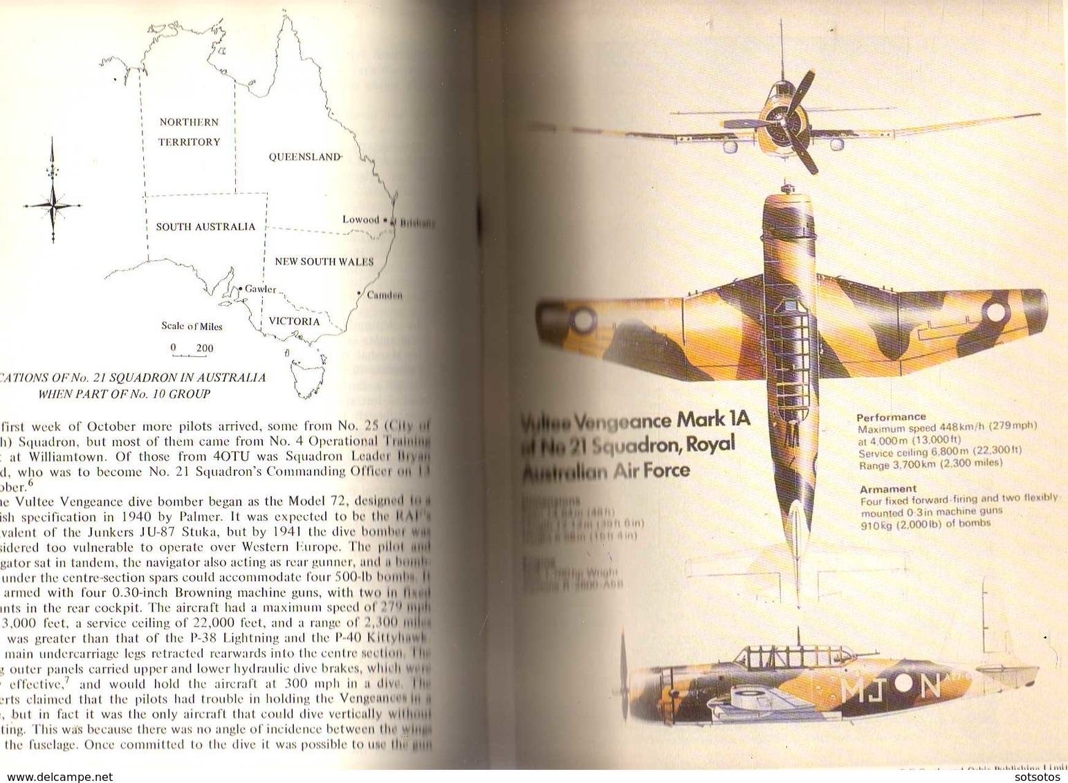 DEMON to VAMPIRE: the STORY of No 21 (City of Melbourne) SQUADRON, Squadron Leader W.H.Brook RAAFAR - 344 pgs – many pho