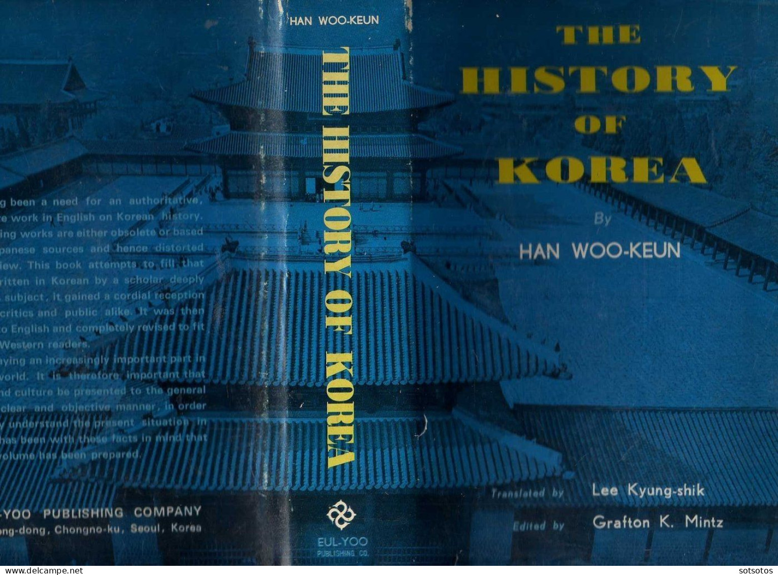 The History of KOREA by Han WOO-KEUN, Ed. Gr. MINTZ (1972), 552 pgs (16Χ23,50 cent) - IN VERY GOOD CONDITION