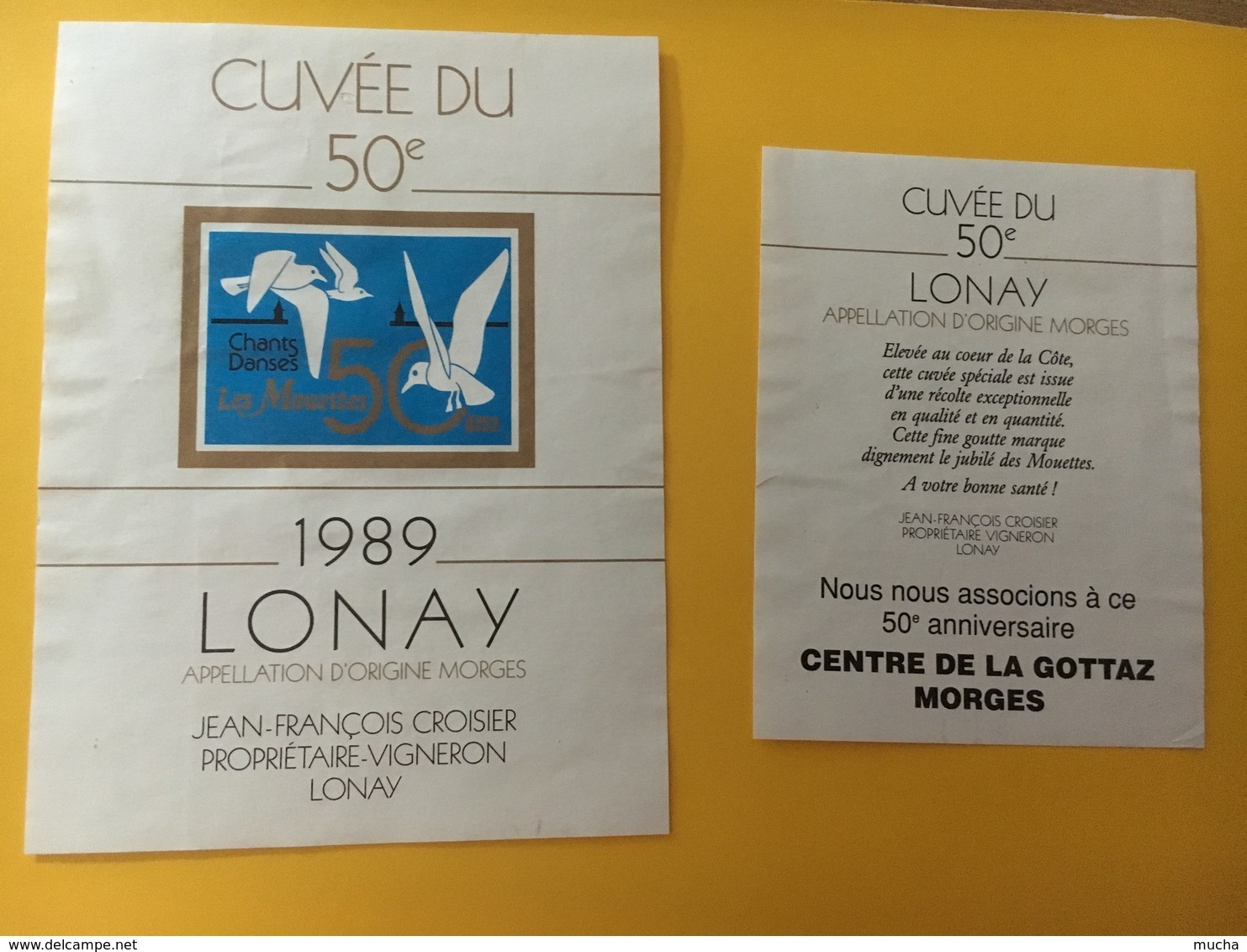 8748 - Cuvée Du 50e Les Mouettes Chants Danses Suisse Lonay 1989 - Muziek & Instrumenten