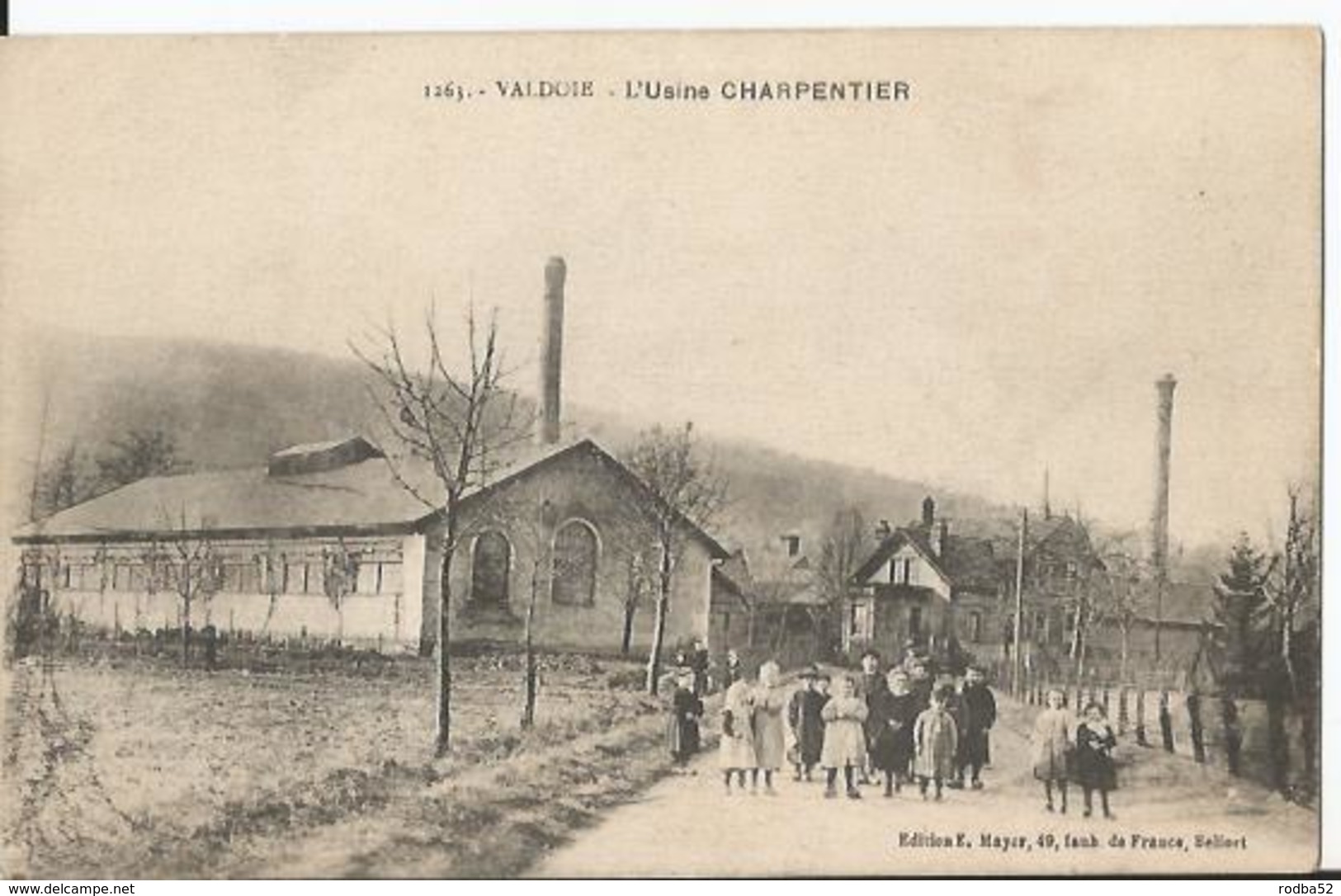 CPA - 90 - Territoire De Belfort - Valdoie - L' Usine Charpentier - Très Animée - Valdoie