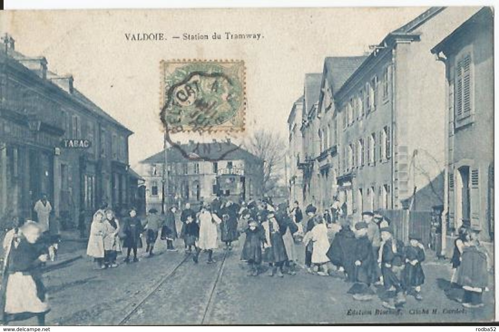 CPA - 90 - Territoire De Belfort - Valdoie - Station Du Tramway - Très Animée - Valdoie