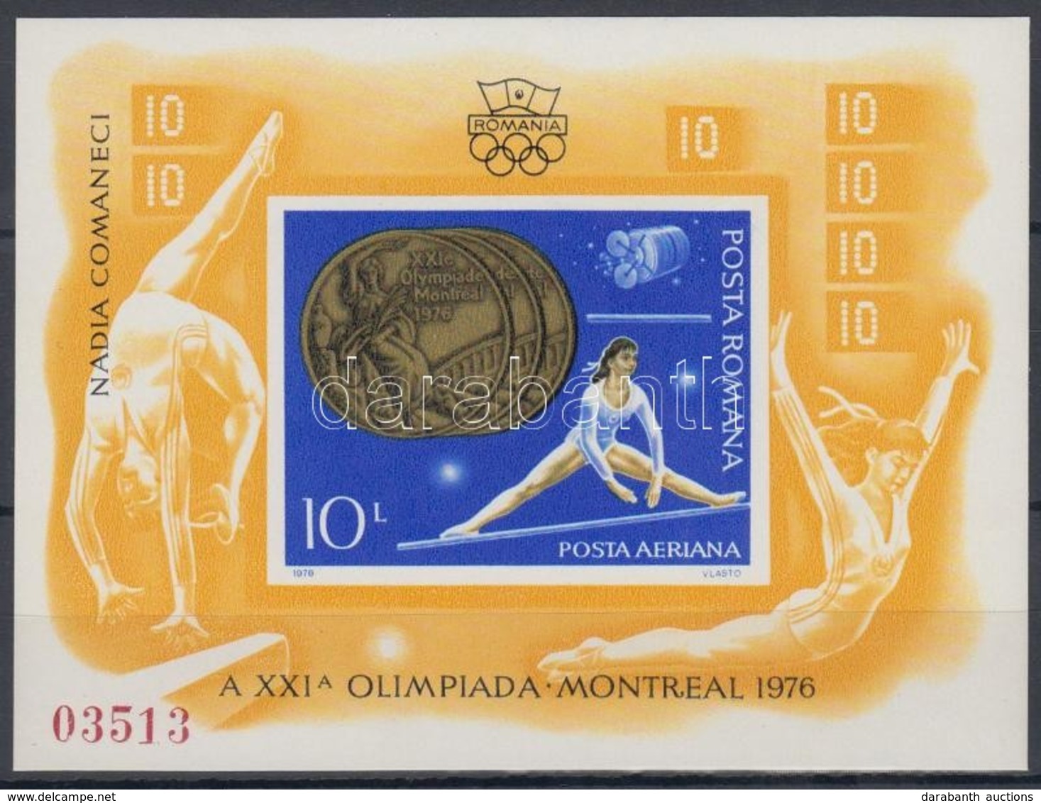 ** 1976 Montreali Nyári Olimpia Blokk Mi 138 - Andere & Zonder Classificatie