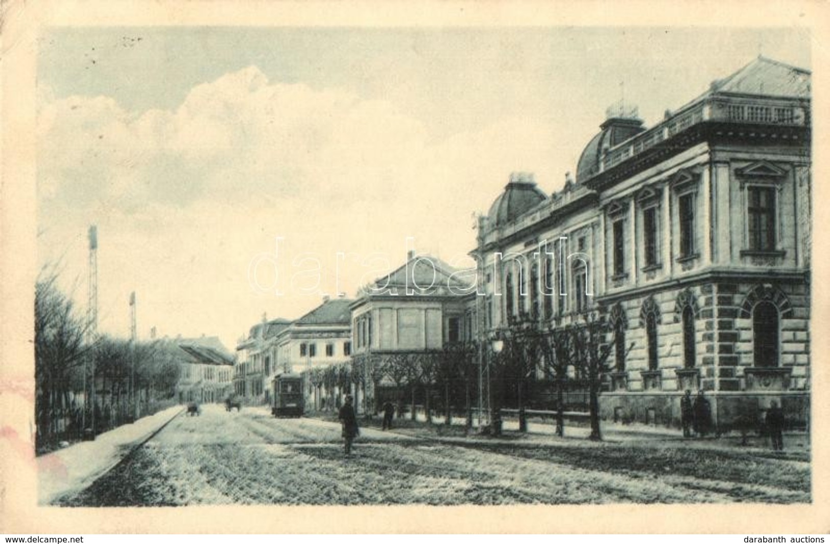 T2/T3 Újvidék, Novi Sad; Utcakép Villamossal / Street View With Tram (EK) - Zonder Classificatie