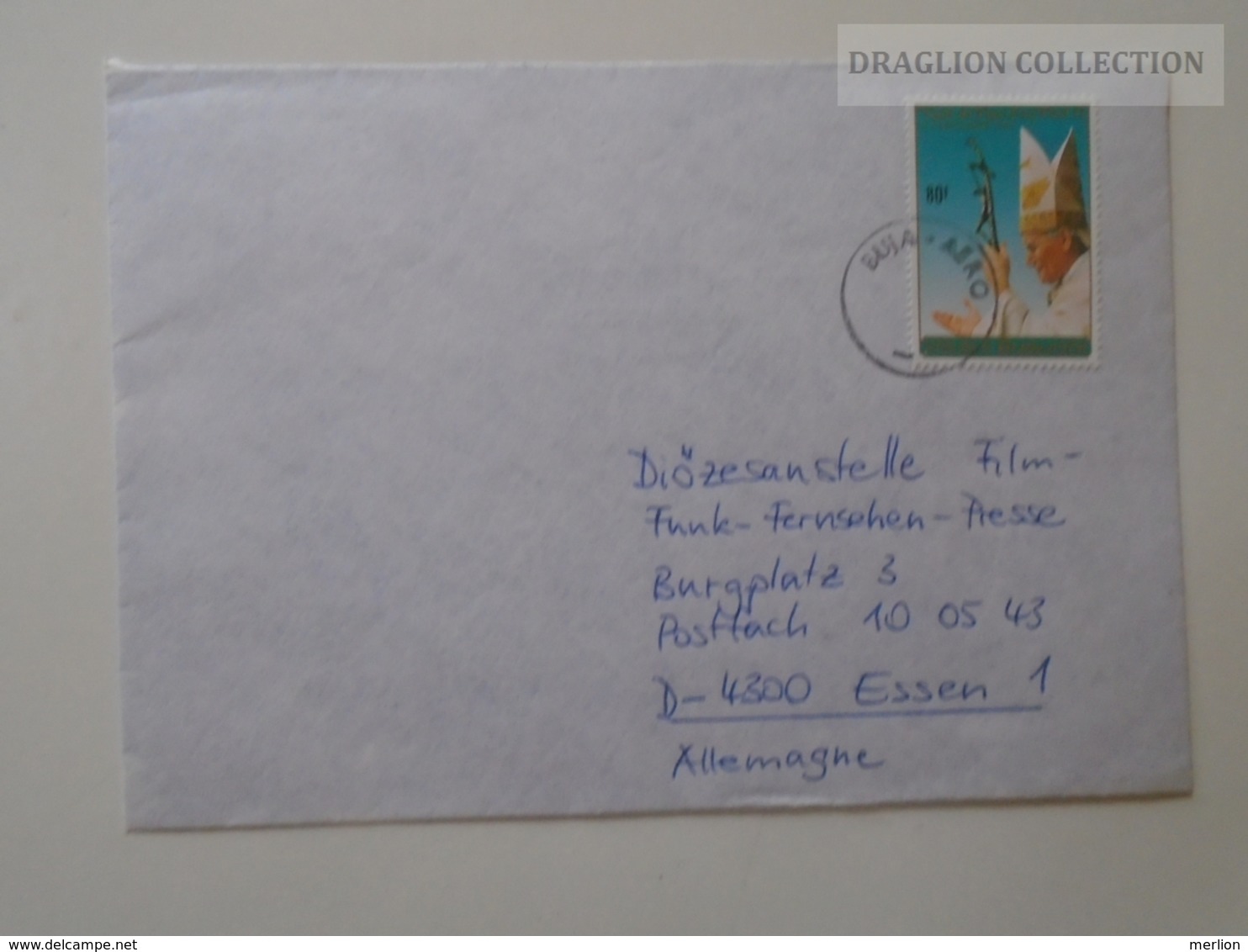 E0108   Burundi  Cover - 1991  Cancel  BUJA- AERO  Bujumbura   To Essen - Oblitérés