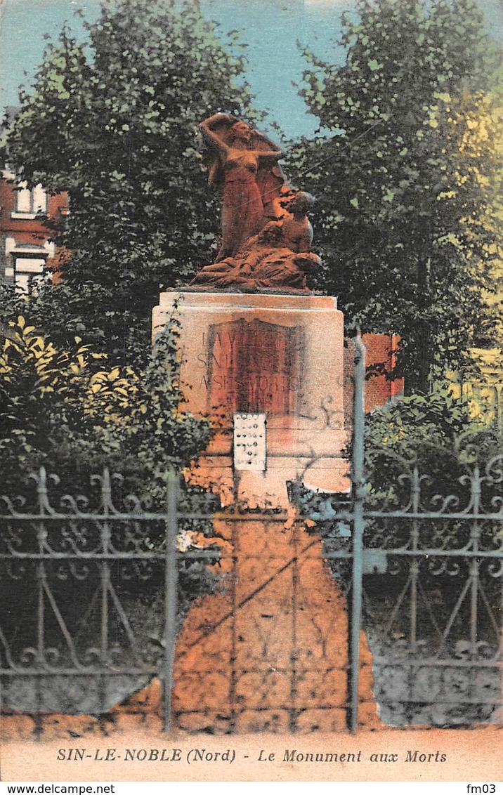 Sin Le Noble Canton Douai Monument Aux Morts - Sin Le Noble