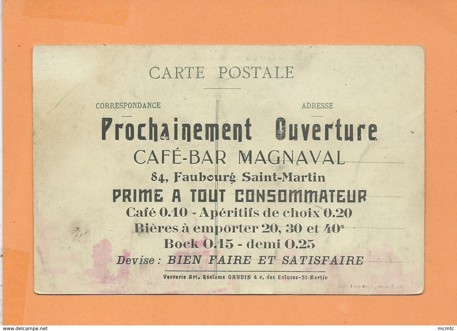 CPA Abîmée - Inondation De L'Oise -(Mars 1910) - Le Nouveau Nogent Dit "Nouméa" (café Bar Magnaval ) - Nogent Sur Oise