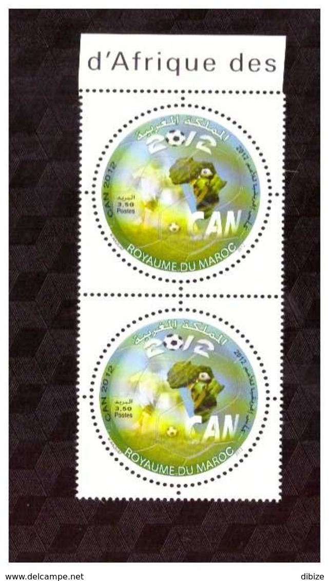 Maroc. Bloc De 2 Timbres De 2012. N° 1630. Coupe D'Afrique Des Nations. CAN 2012. Football. - Africa Cup Of Nations