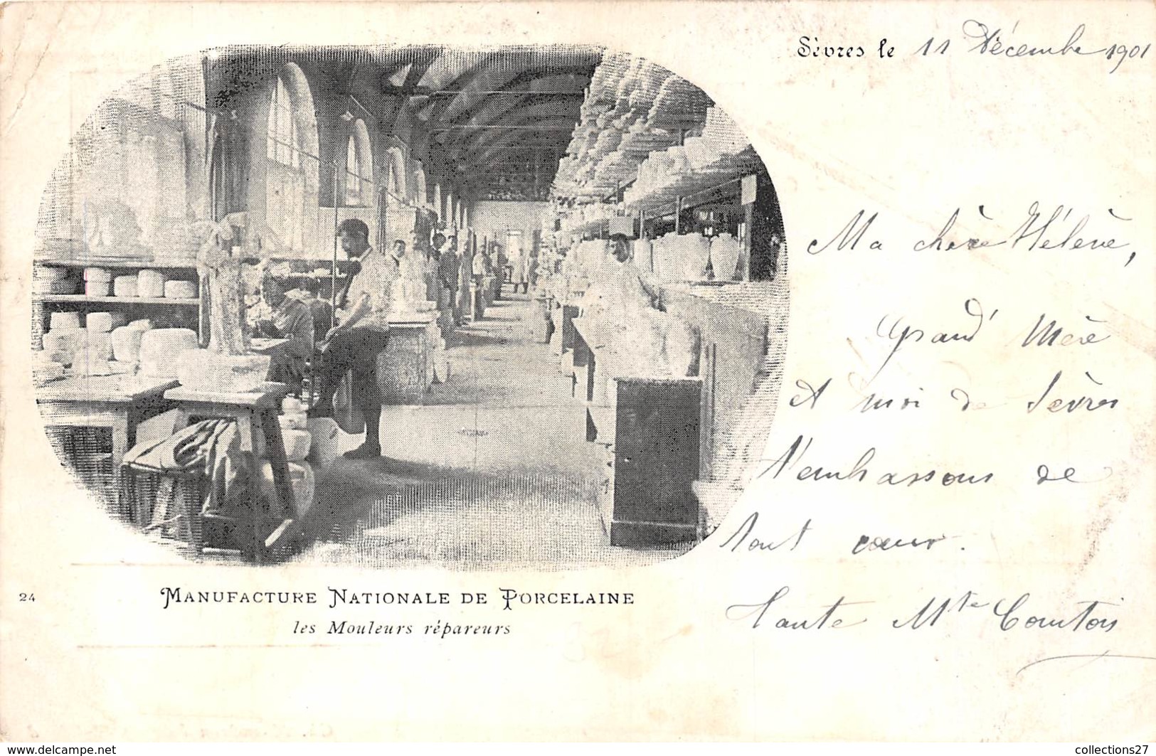 92-SEVRES- MANUFACTURE NATIONALE DE PORCELAINE,LES MOULEURS REPARATEUR - Sevres