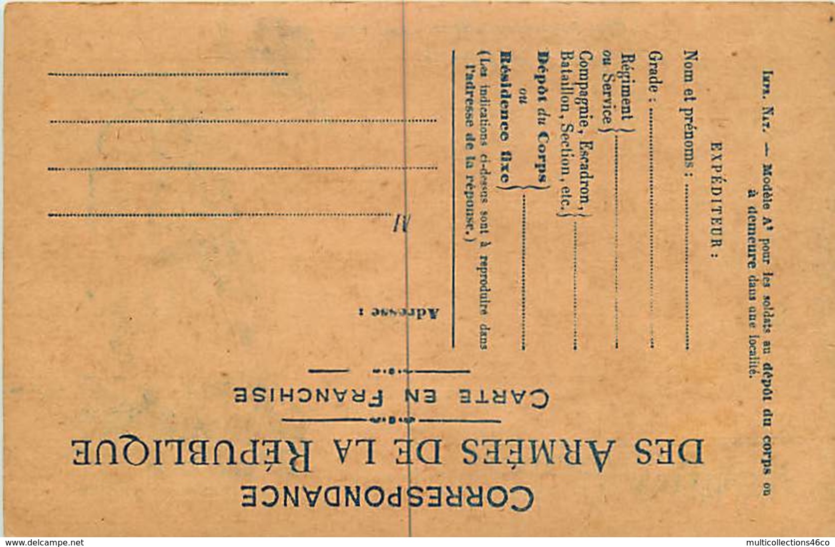 040519B - MILITARIA GUERRE 1914 18 FM Illustration LE FANTASSIN Pipe Hâter Notre Victoire Souscrivez Emprunt Libération - Brieven En Documenten