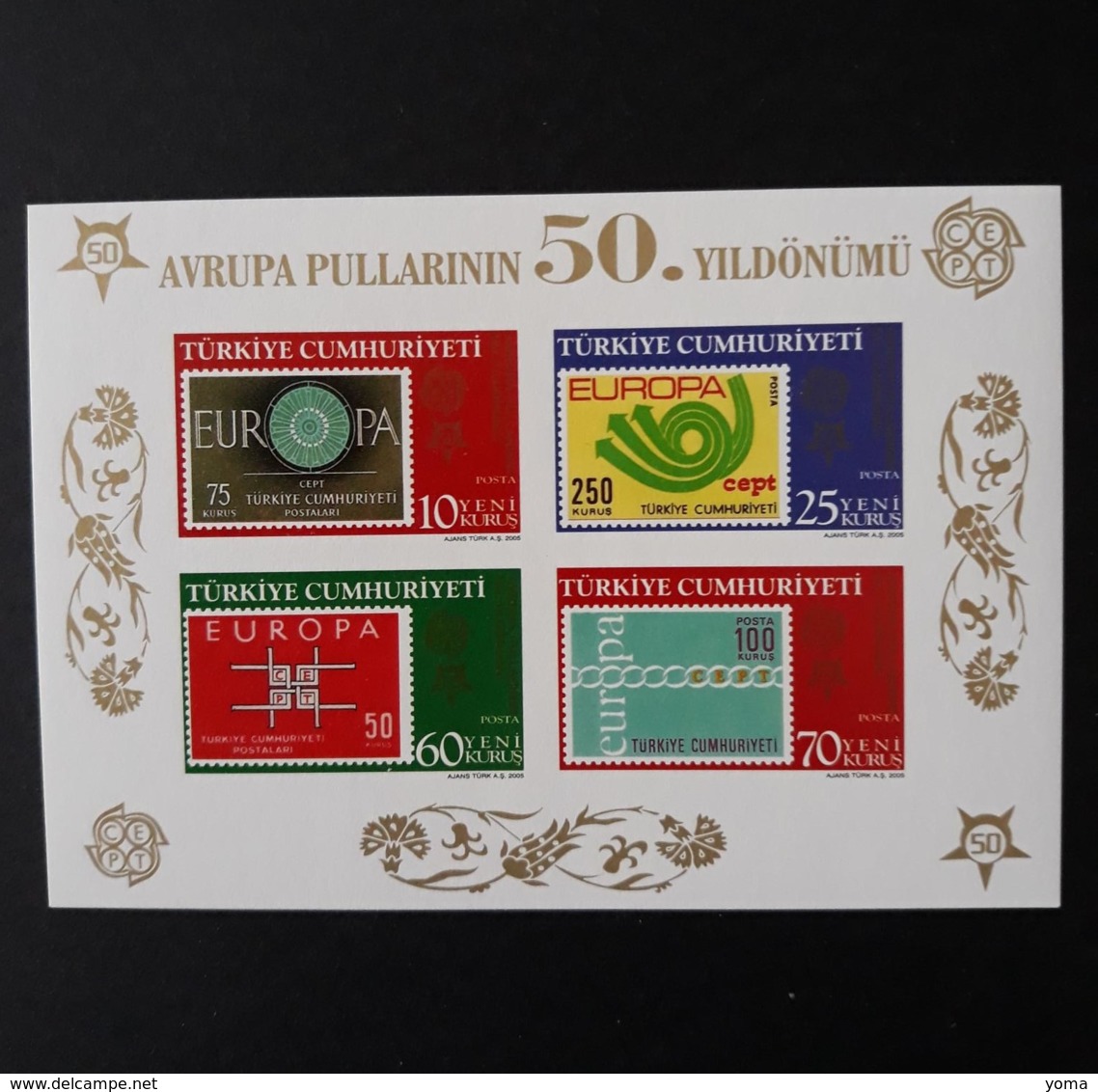 BF N° 43       50 Ans Des Timbres Europa 2005 - Non-dentelé  -  Neuf - Blocs-feuillets