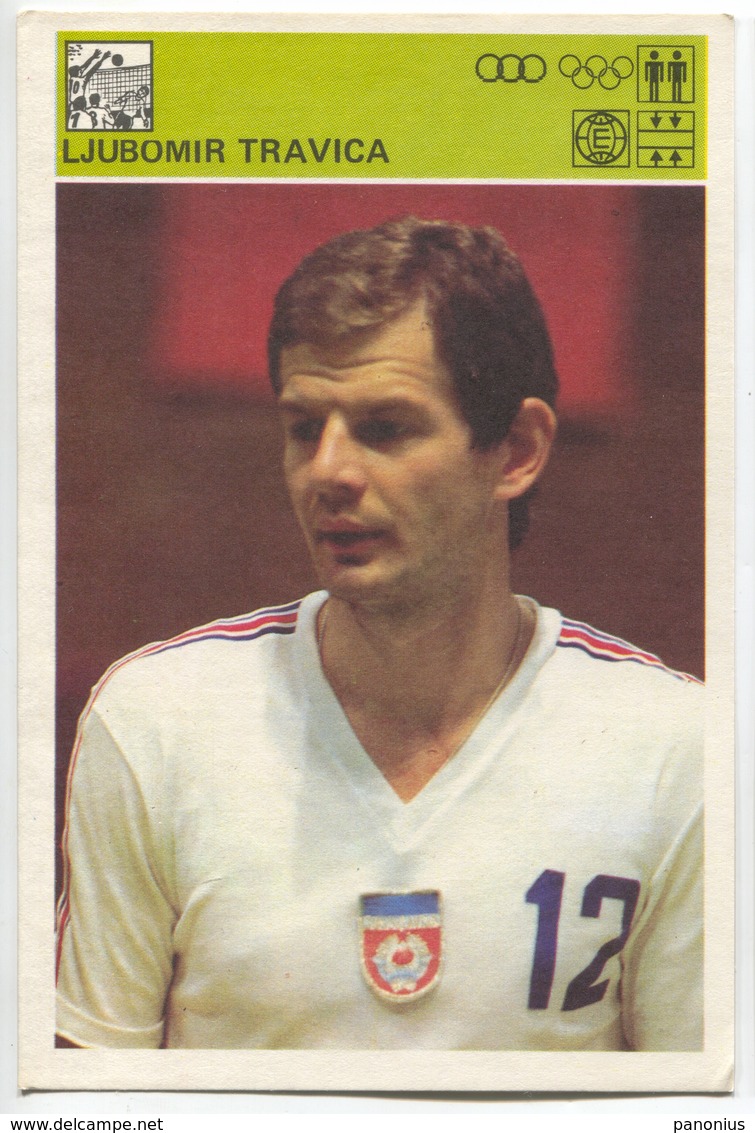 Volleyball Pallavolo - SVIJET SPORTA CARD, Ljubomir Travica, Special Issued 1981. - Volleybal