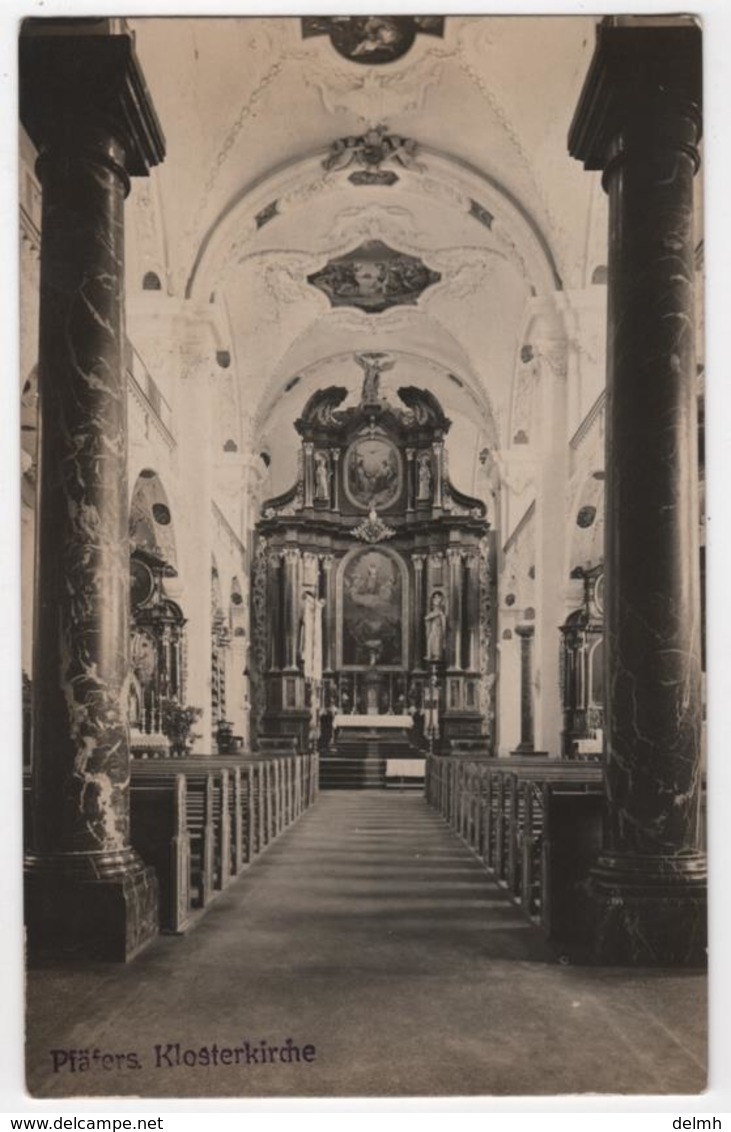 SWITZERLAND Carte Photo PFAFERS Klosterkirche - Pfäfers