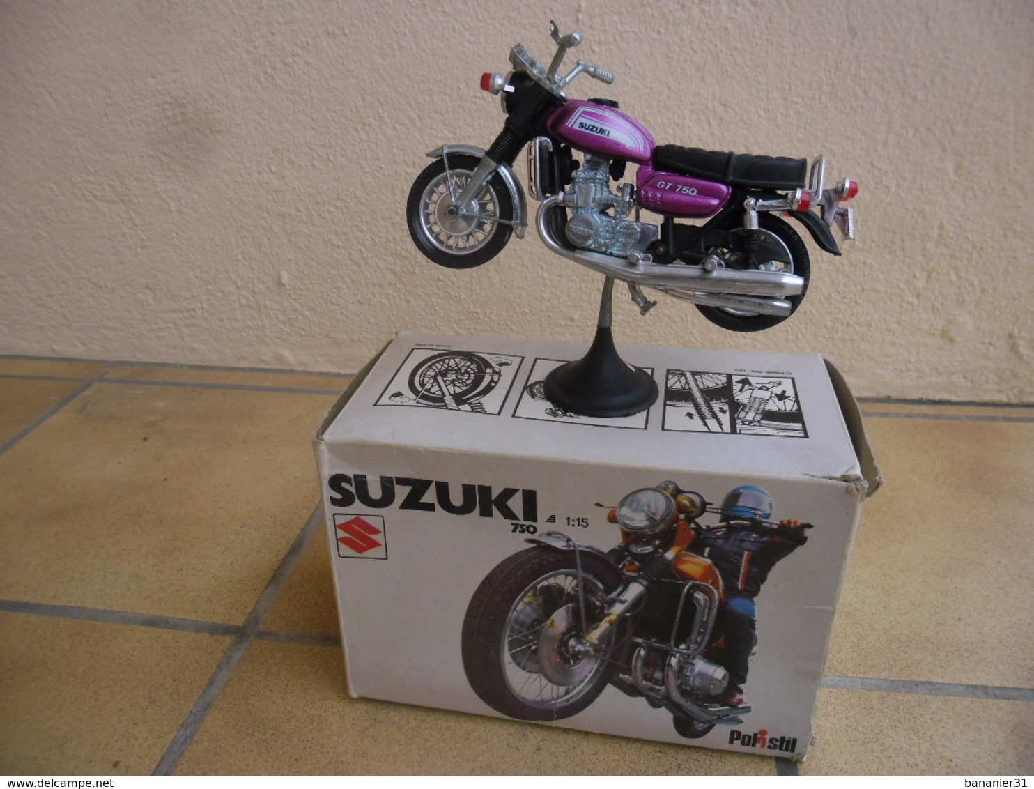 MOTO SUZUKI 750 GT Au 1/15 °de POLISTIL MS 104 En Boite/boxed - Motorcycles