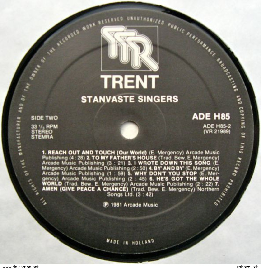 * LP *  Stanvaste Singers - Oh Happy Day (Holland 1981 EX !!!) - Religion & Gospel