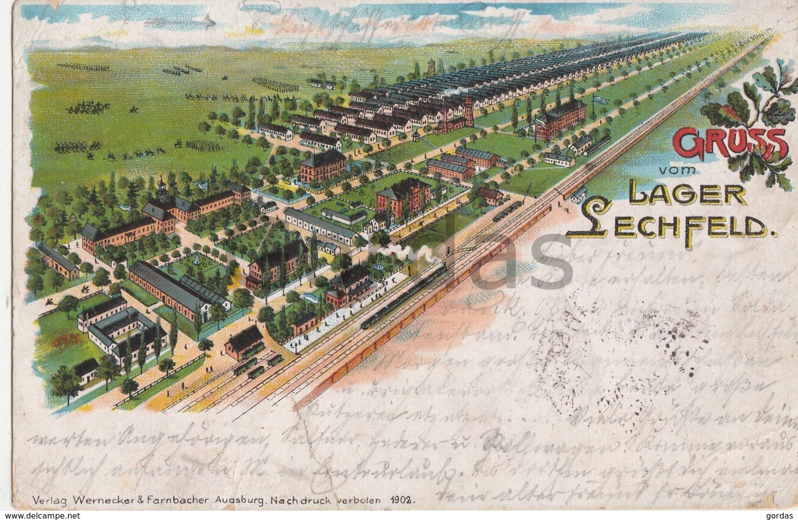 Germany - Gruss Vom Lager Lechfeld - Litho - Landsberg