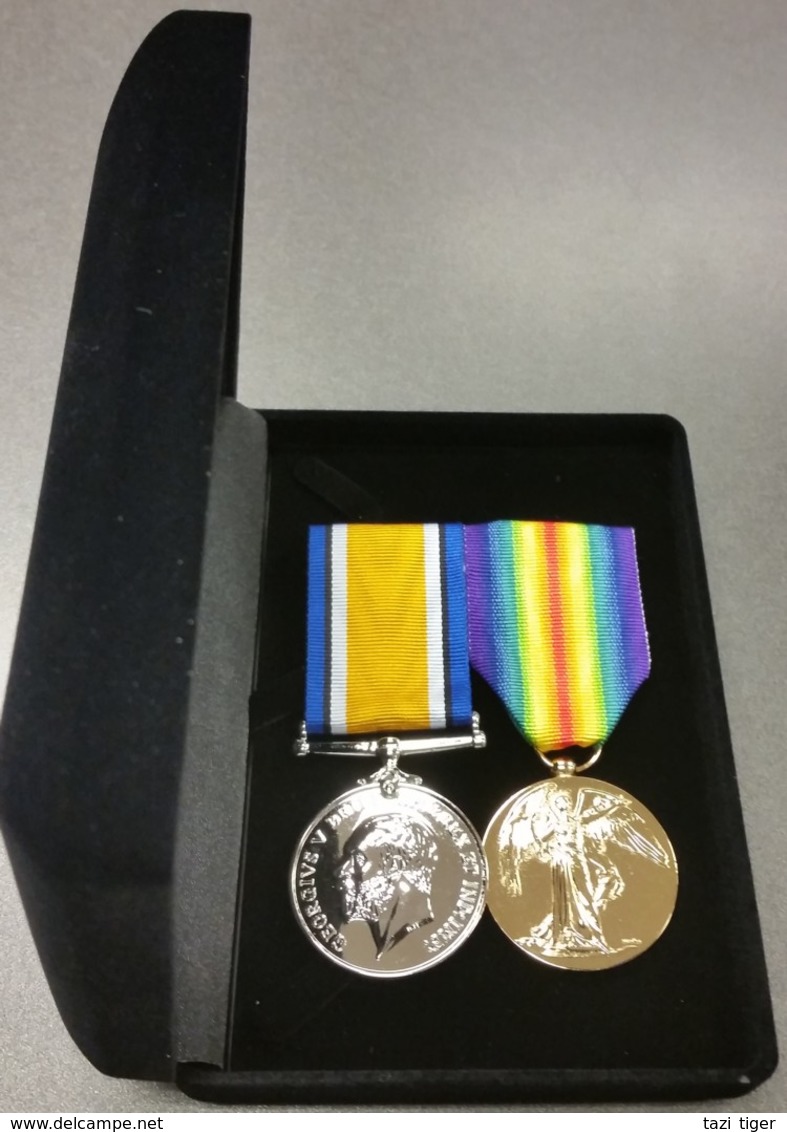 World War One Replica Medals Pair • British War Medal And Victory Medal - Other & Unclassified