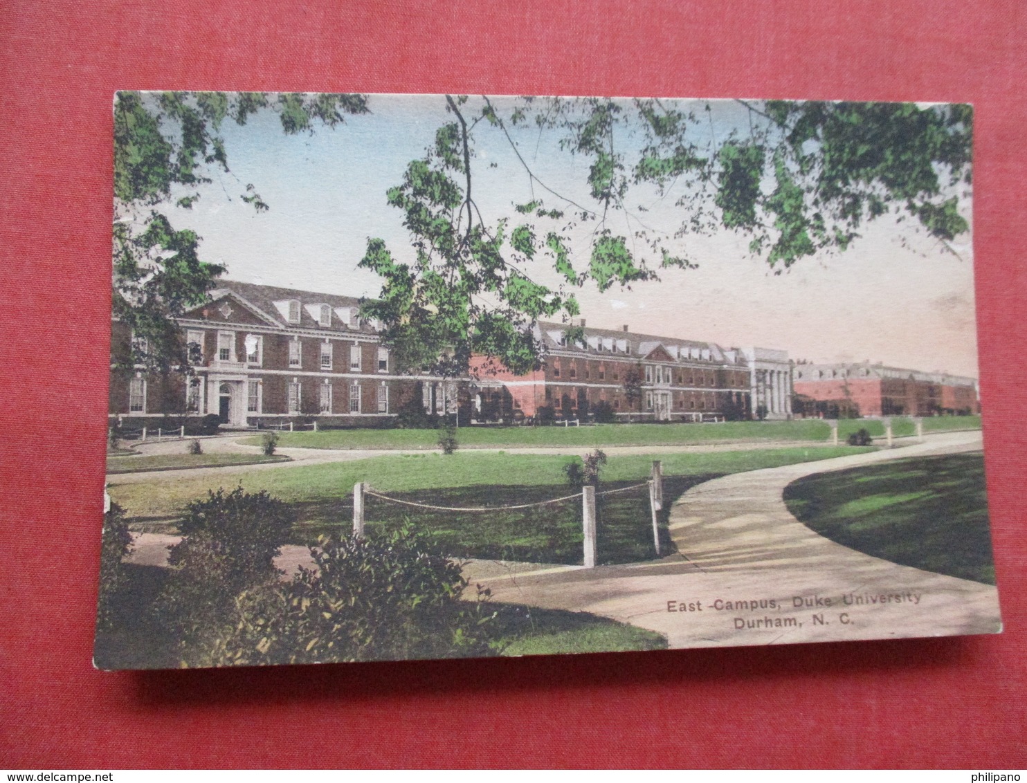 Hand Colored East Campus Duke University  North Carolina > Durham   Ref 3333 - Durham