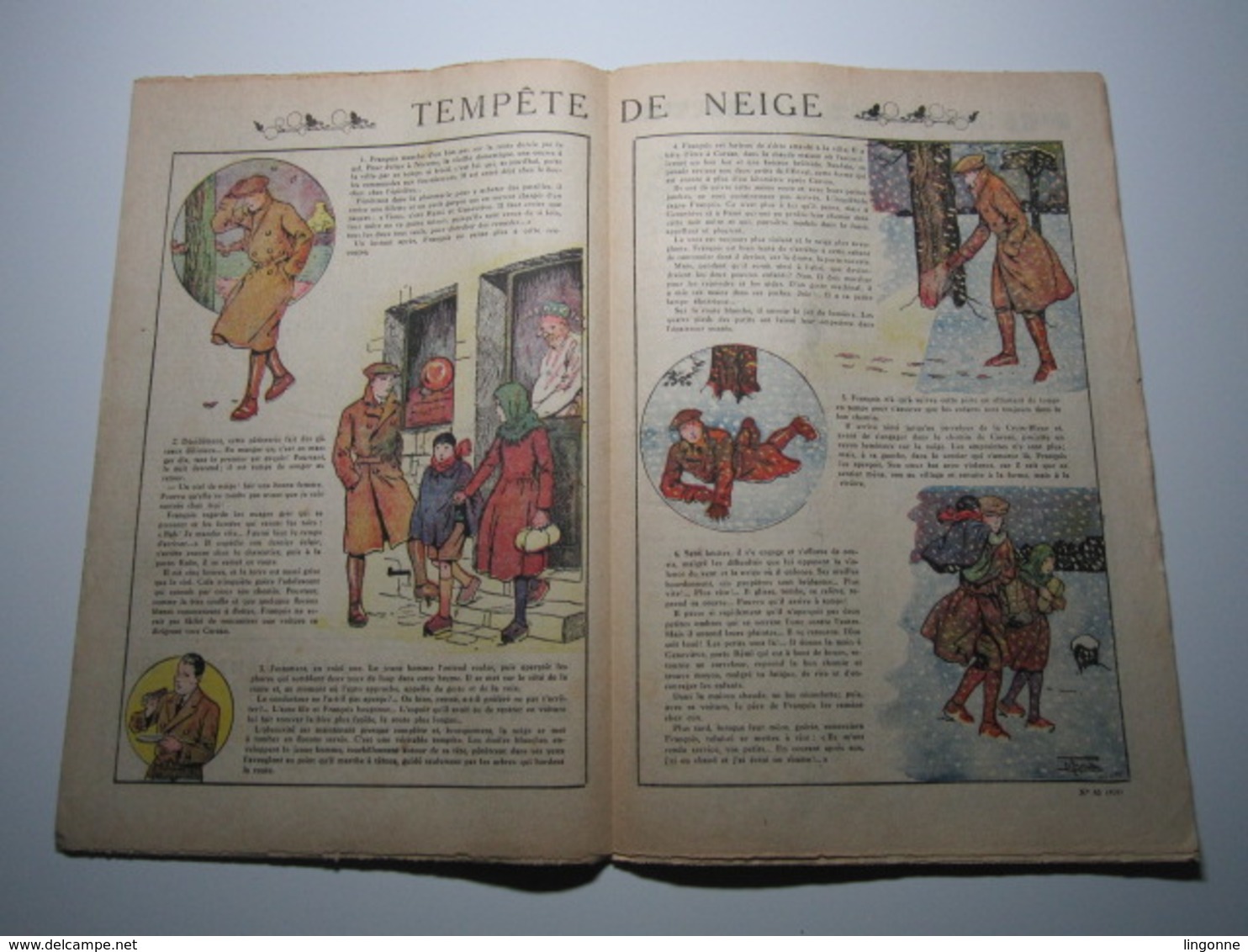 22 Octobre 1933 PIERROT JOURNAL DES GARÇONS 35Cts TEMPÊTE DE NEIGE - Pierrot