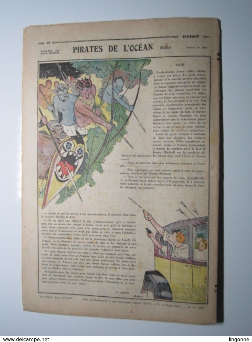 22 Octobre 1933 PIERROT JOURNAL DES GARÇONS 35Cts TEMPÊTE DE NEIGE - Pierrot