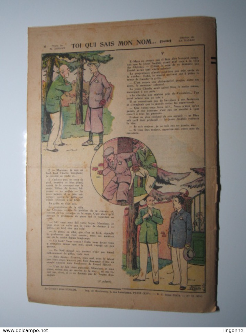 15 Avril 1934 PIERROT JOURNAL DES GARÇONS 25Cts - Pierrot