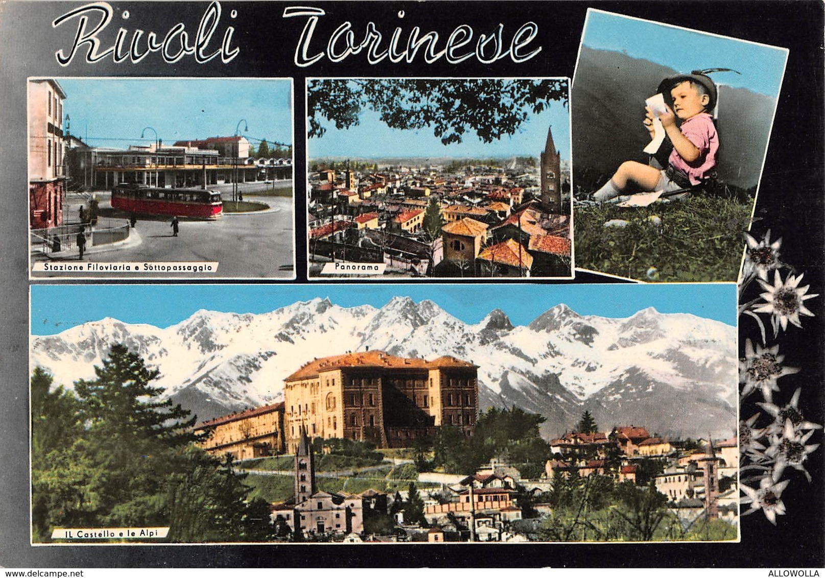 3455 "RIVOLI TORINESE"3 VEDUTE - CART. POST. ORIG. NON SPED. - Rivoli