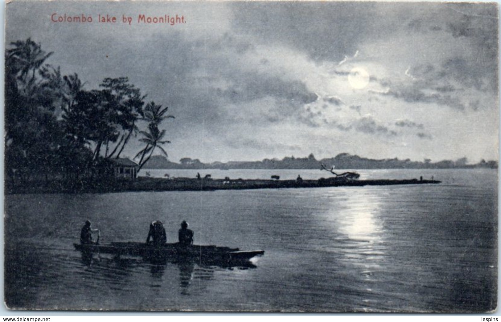 ASIE - SRI LANKA ( CEYLON ) -- - COLOMBO - Lake  By Moonlight - Sri Lanka (Ceylon)