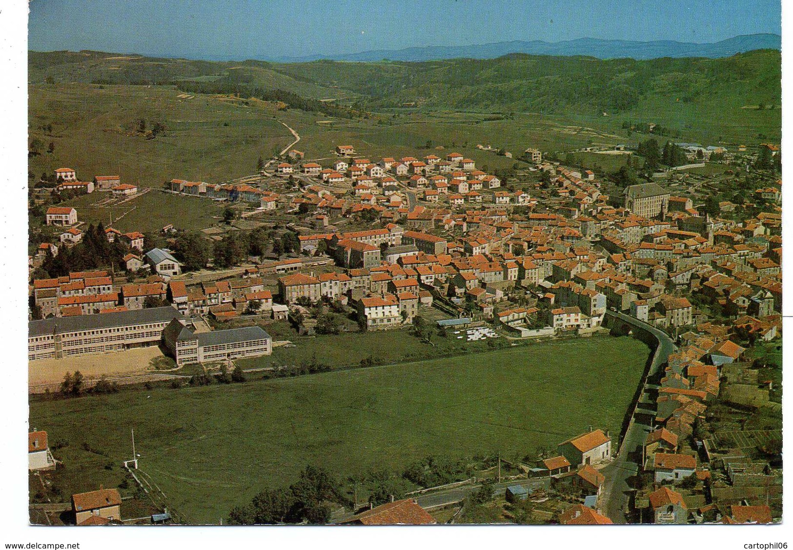 - CPSM LANGOGNE (48) - Vue Générale Aérienne 1967 - Editions CELLARD 6079 - - Langogne