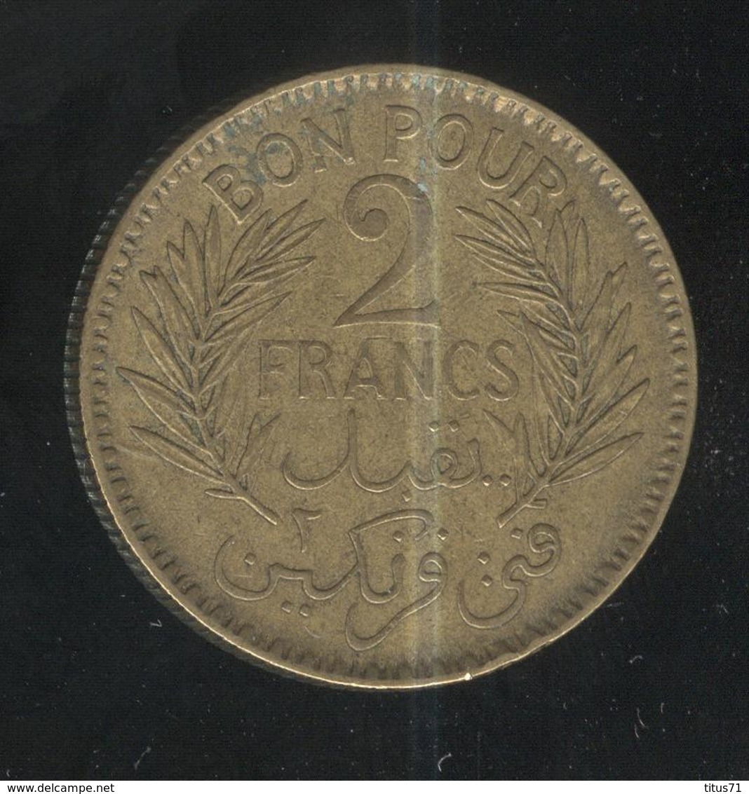 2 Francs Tunisie 1941 - Tunesien