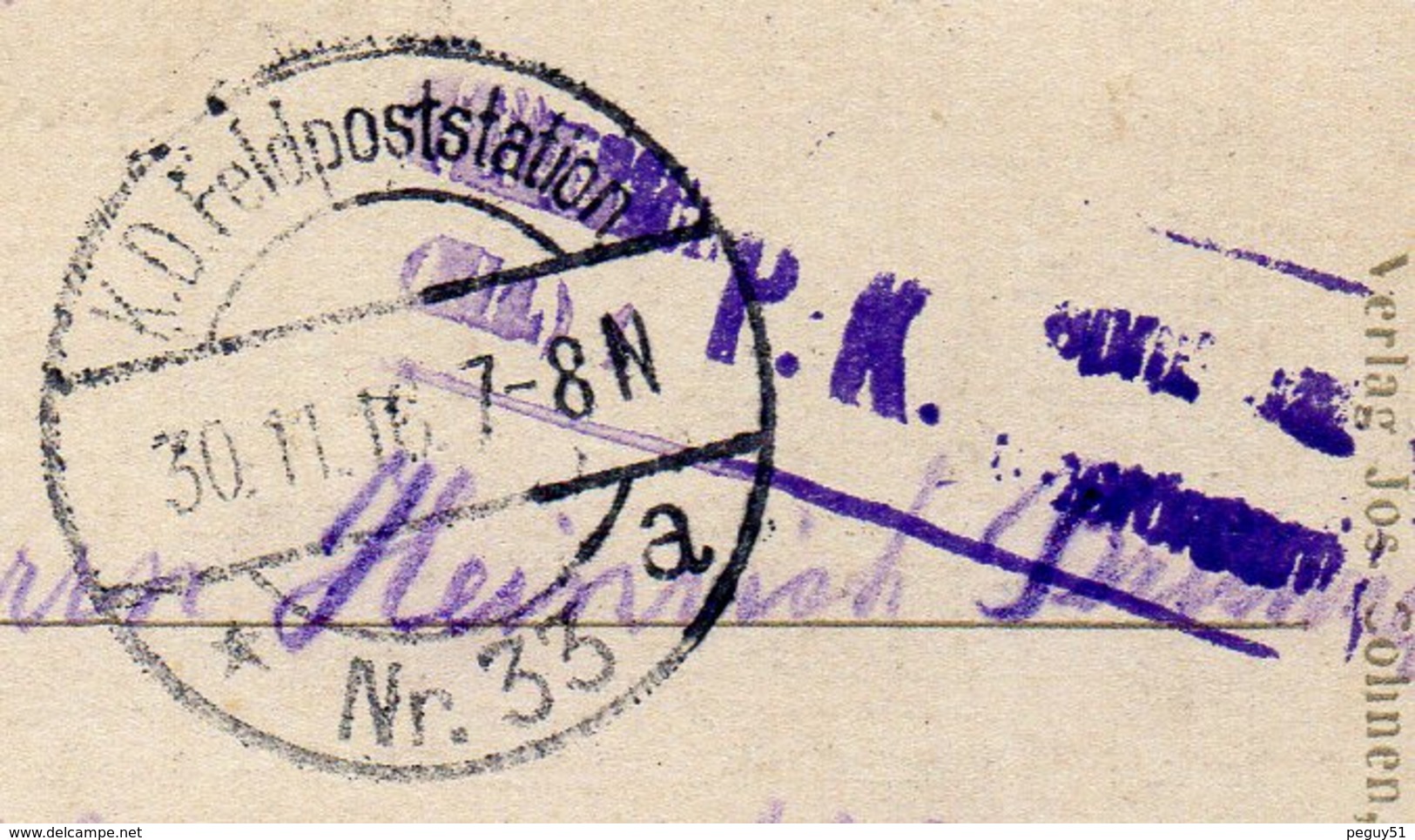 Lettonie. Tuckum ( Tukums). Oberförsterei Mit Heldengrab. Feldpoststation Nr 33. Inf. Regiment Nr 427. Novembre 1916 - Latvia