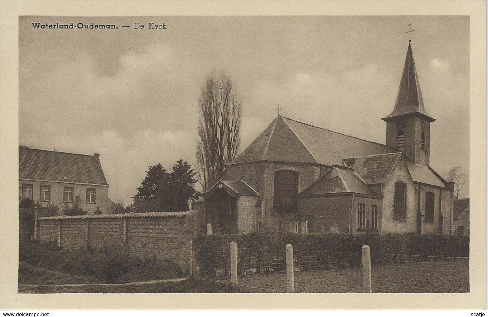 Waterland-Oudeman.   -   De Kerk - Sint-Laureins