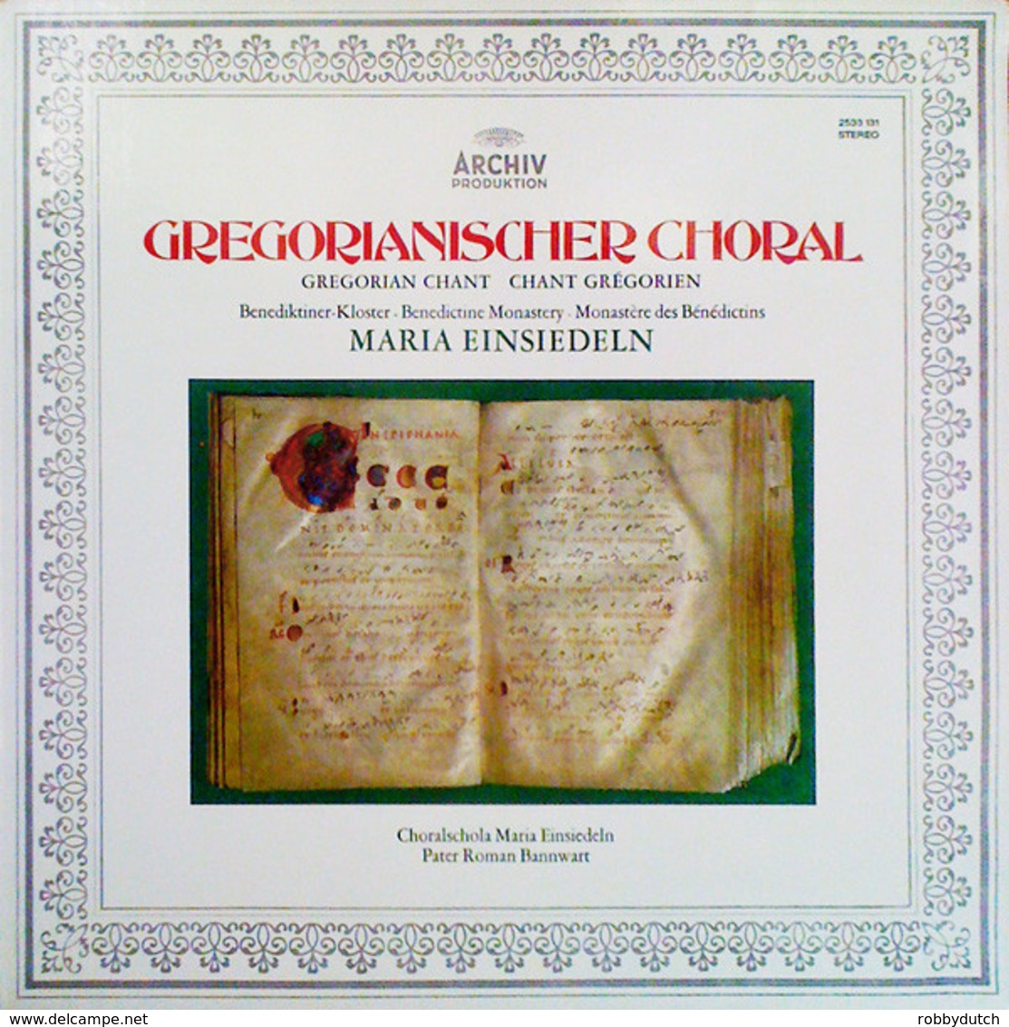 * LP *  GREGORIANISCHER CHORAL - BENEDIKTINER KLOSTER MARIA EINSIEDELN - Gospel & Religiöser Gesang