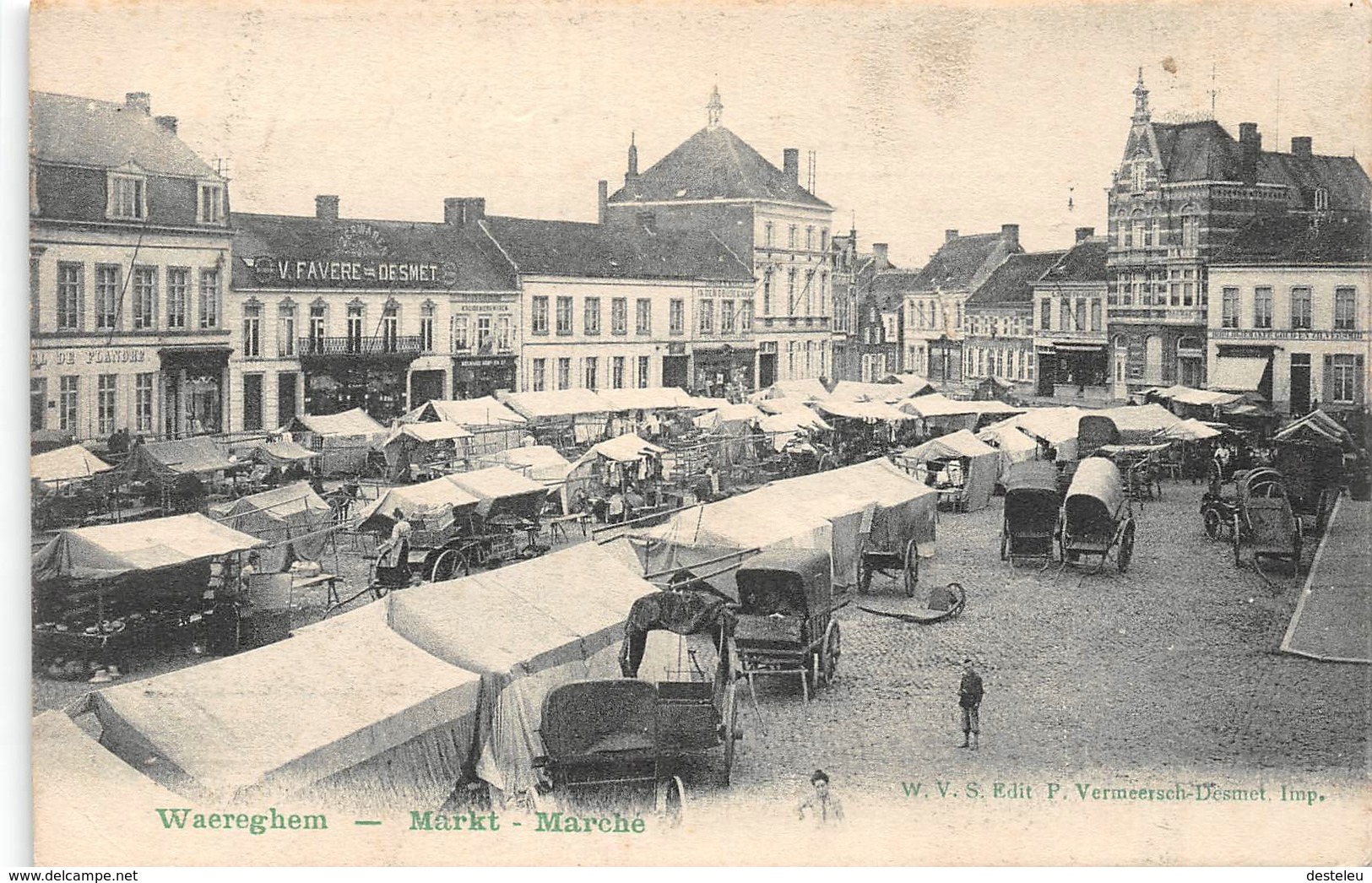 Markt - Waregem 1908 - Waregem