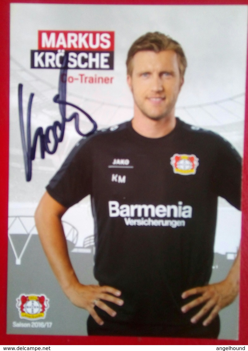 Bayer04 Markus Krosche Signed Card - Autographes