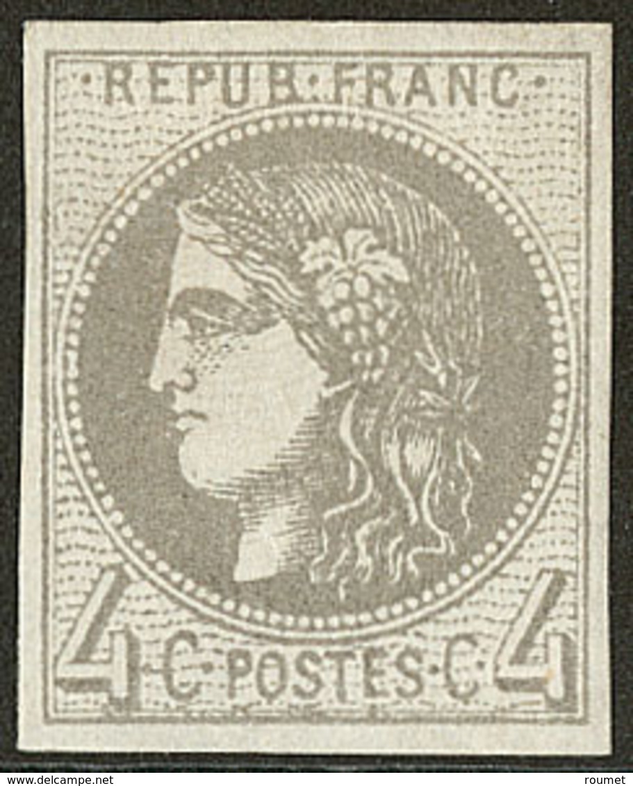 * No 41IIe, Gris Foncé, Gomme Altérée Sinon TB - 1870 Bordeaux Printing