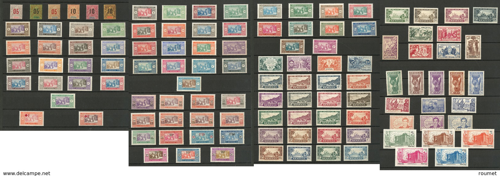 * Collection. 1912-1944 (Poste, PA, Taxe, BF), Complète. - TB - Autres & Non Classés
