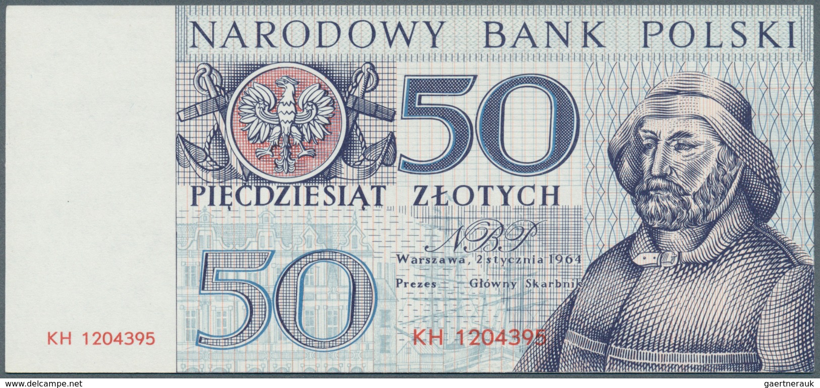 Poland / Polen: Set with 5 not issued Banknote essays 20, 50, 100, 500 and 1000 Zlotych 1965, P.NL,