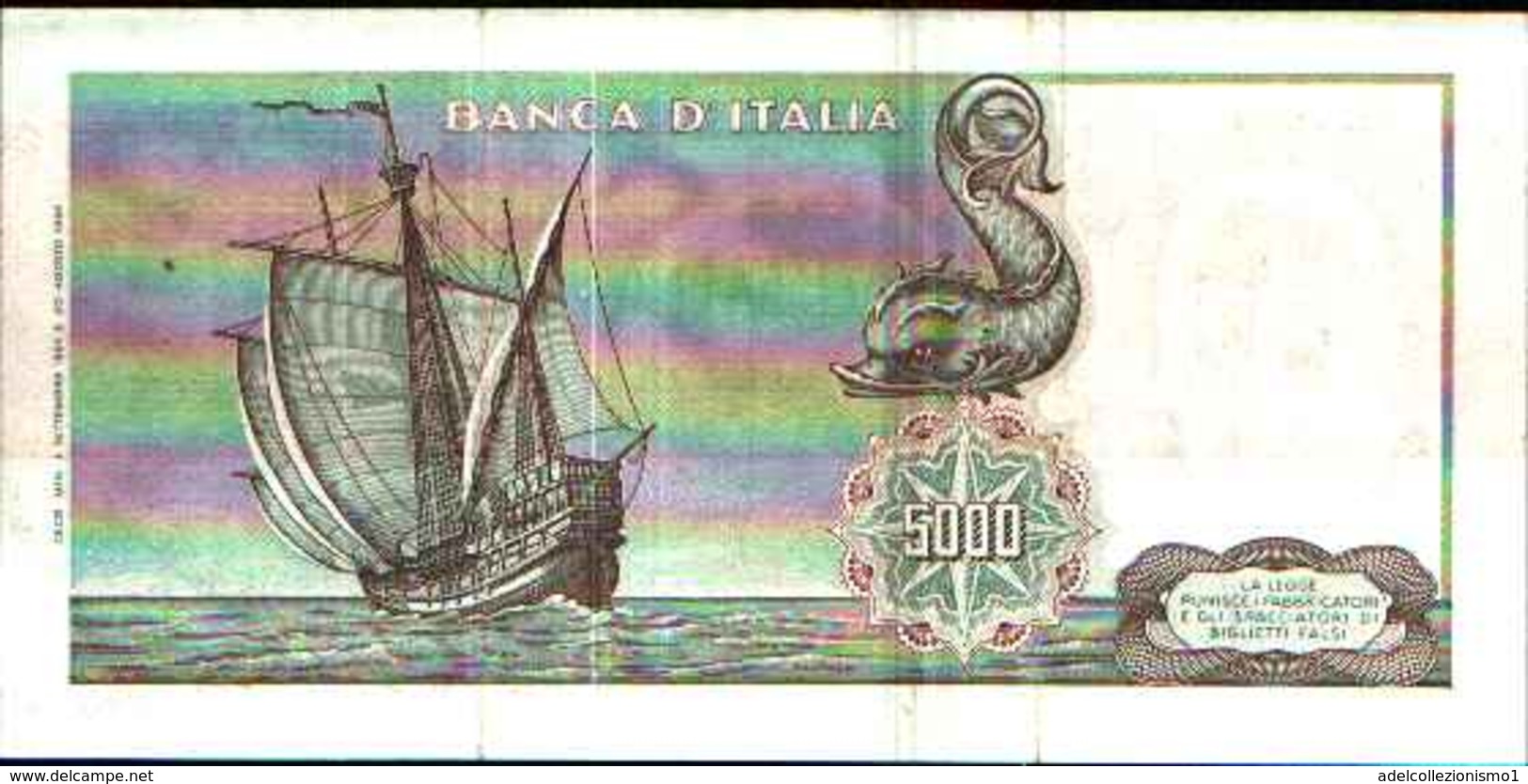 1788) Splendida Banconota Da 5000 LIRE CRISTOFORO COLOMBO I° TIPO DEL -3-9-1964 - 5000 Liras