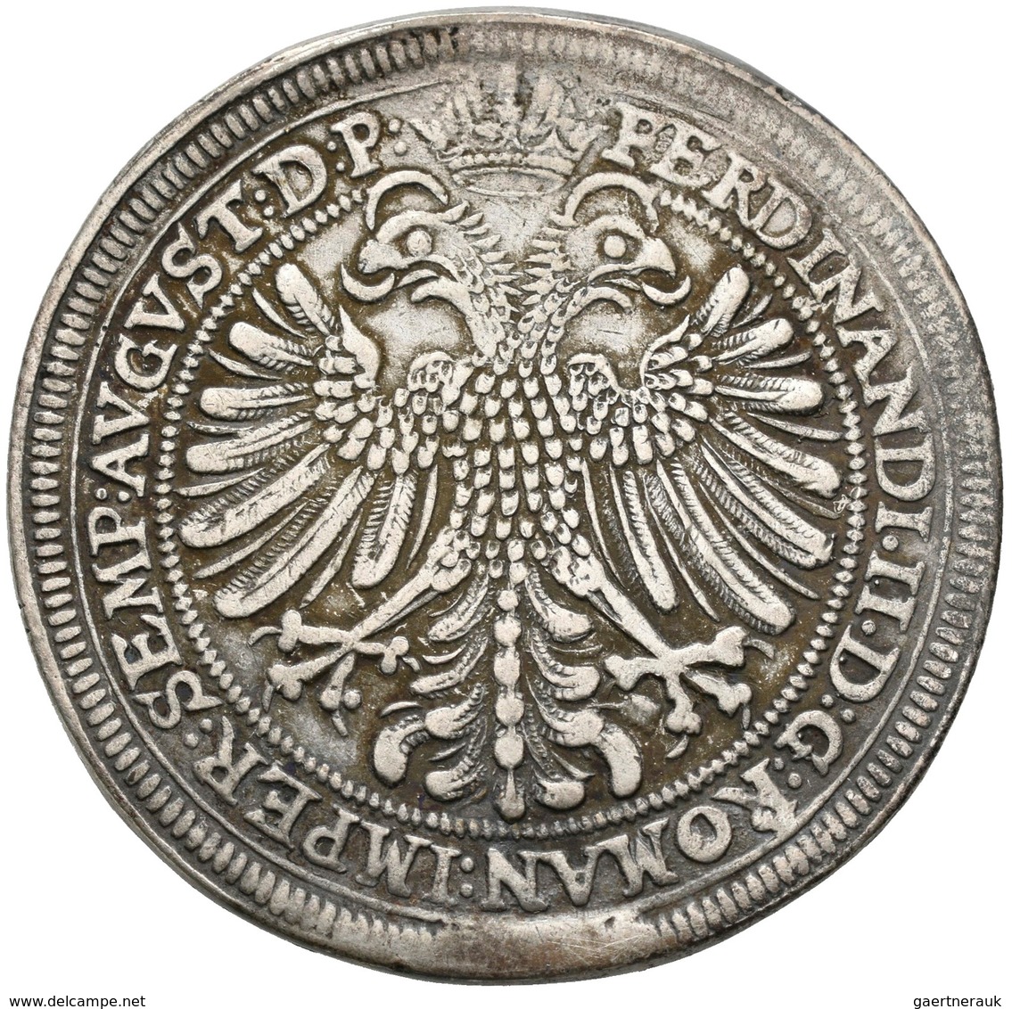 Altdeutschland Und RDR Bis 1800: Nürnberg: Reichstaler 1624, Mit Titel Ferdinands II., Vgl. Davenpor - Other & Unclassified