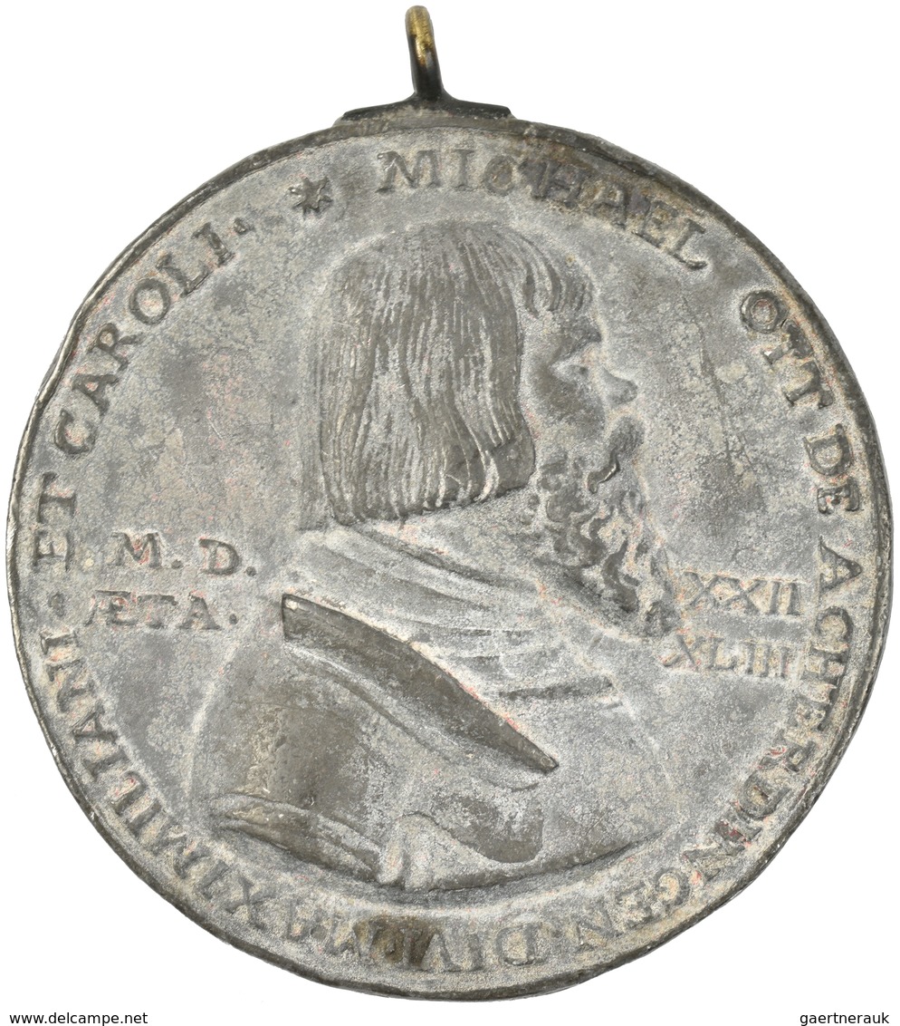 Altdeutschland Und RDR Bis 1800: Württemberg, Leinfelden-Echterdingen: Bleigussmedaille 1522, Auf De - Other & Unclassified